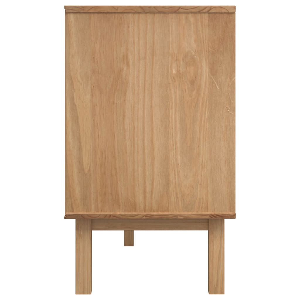 Sideboard OTTA Brown and White 114x43x73.5 cm Solid Wood Pine