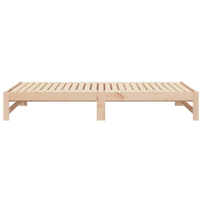 Pull-out Day Bed 2x(90x200) cm Solid Wood Pine