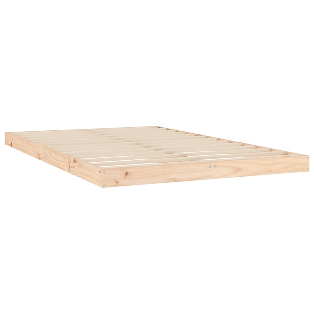 Bed Frame 120x200 cm Solid Wood Pine