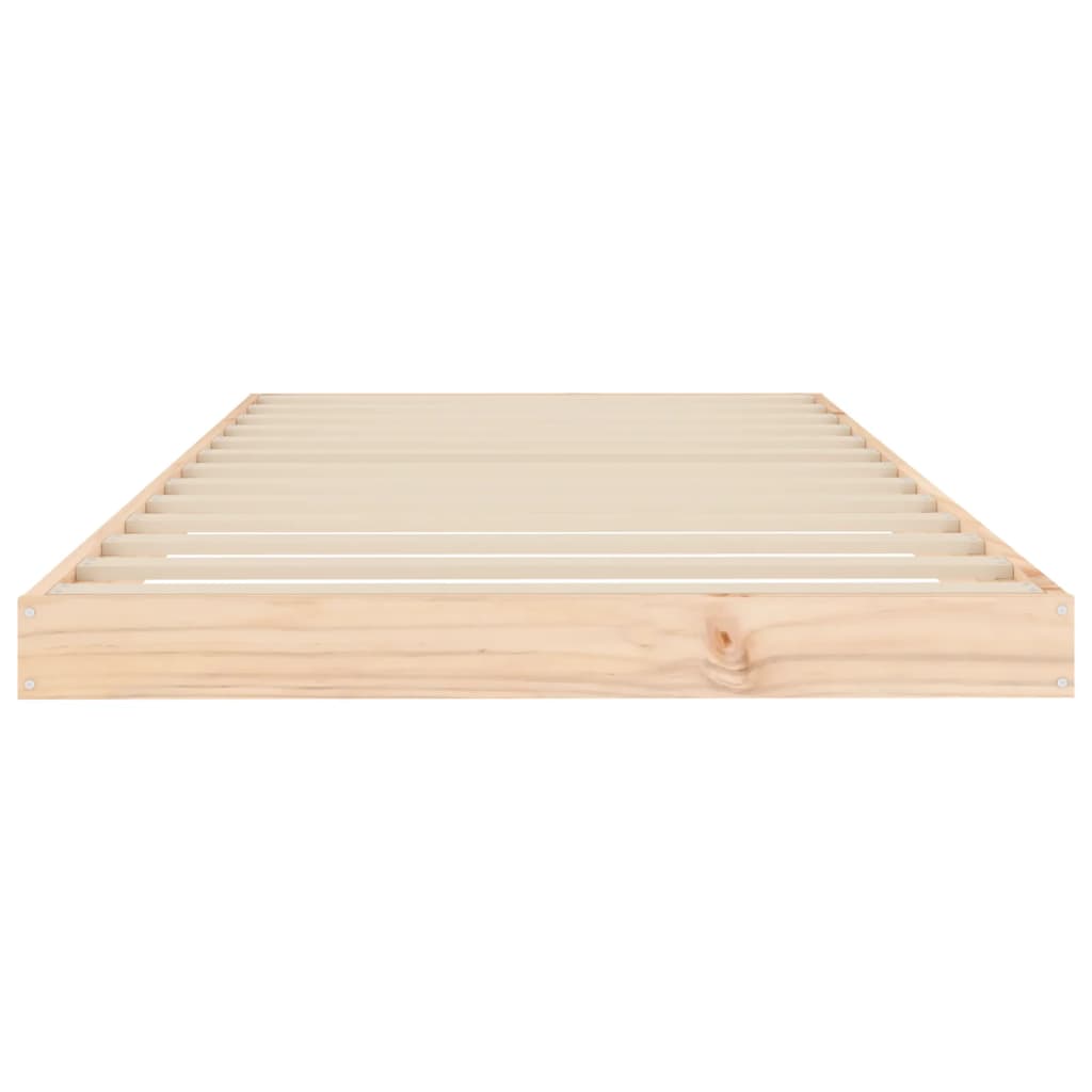 Bed Frame 90x200 cm Solid Wood Pine