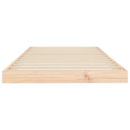 Bed Frame 90x200 cm Solid Wood Pine