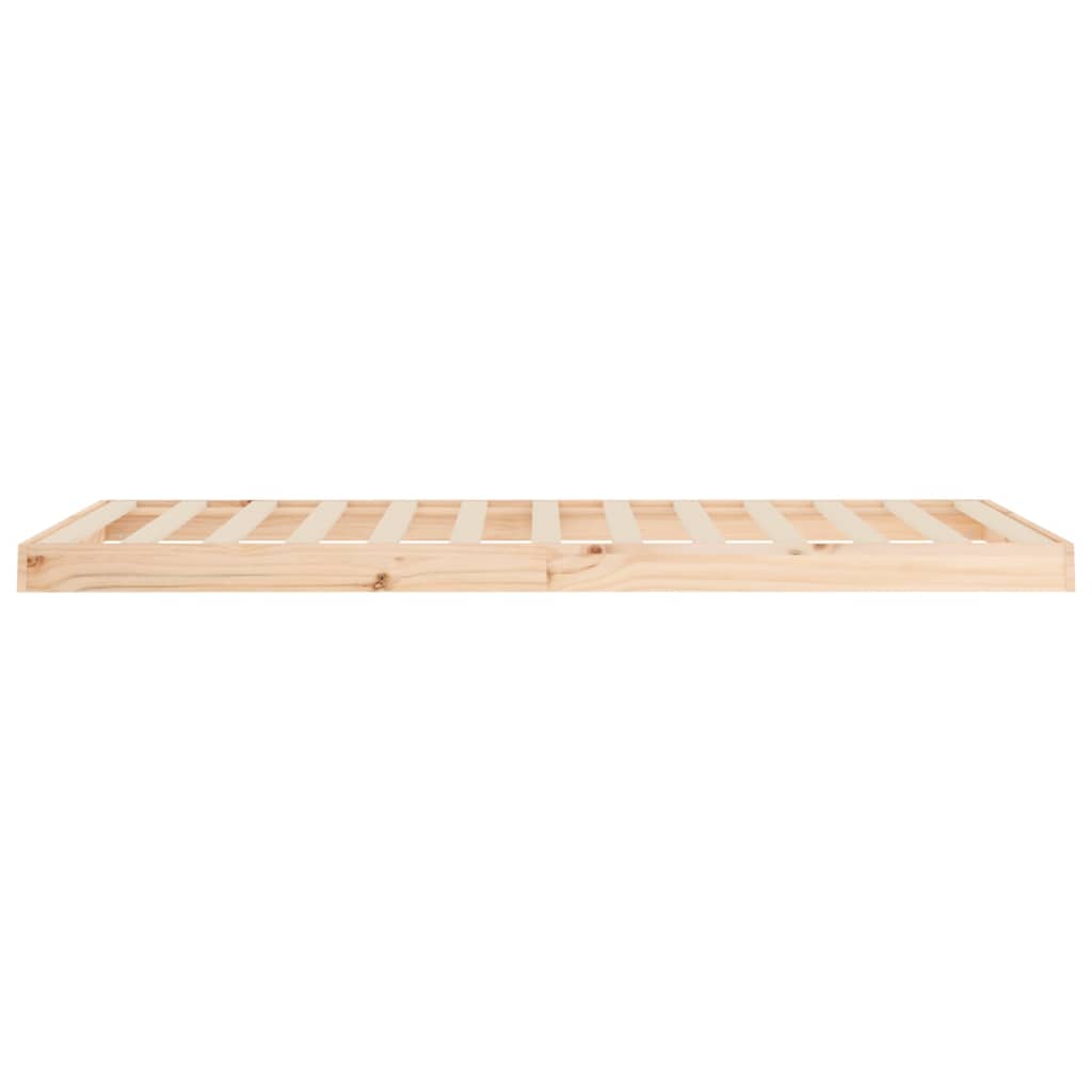 Bed Frame 90x200 cm Solid Wood Pine