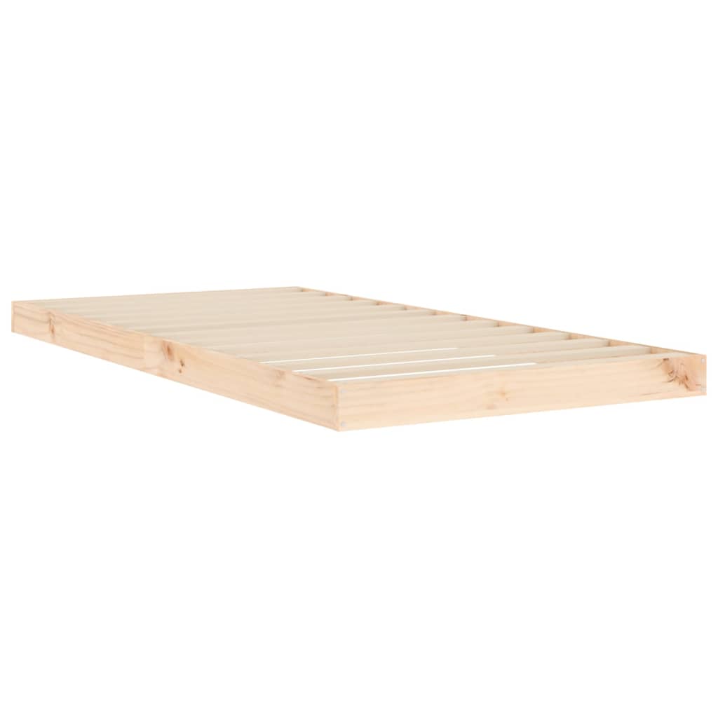 Bed Frame without Mattress 90x190 cm Single Single Solid Wood Pine