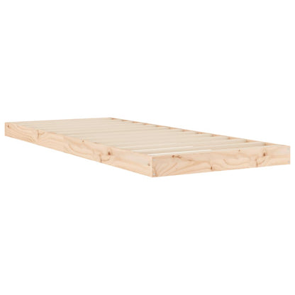 Bed Frame 75x190 cm Small Single Solid Wood Pine