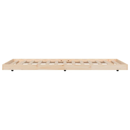 Bed Frame 80x200 cm Solid Wood Pine