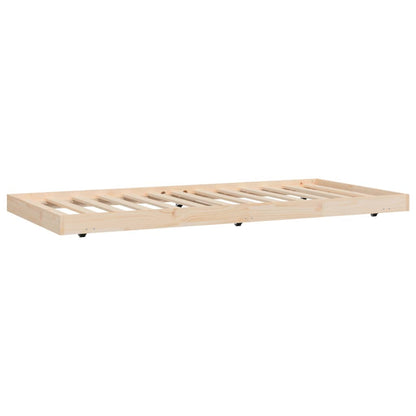 Bed Frame without Mattress 90x190 cm Single Solid Wood Pine