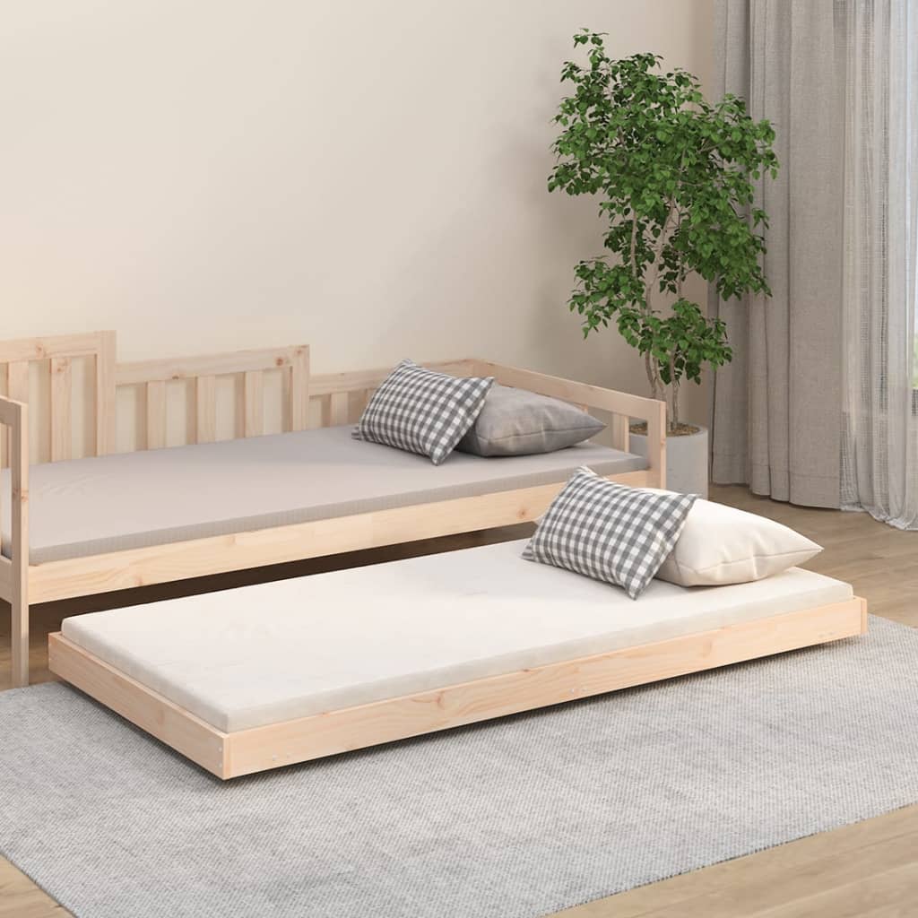 Bed Frame without Mattress 90x190 cm Single Solid Wood Pine