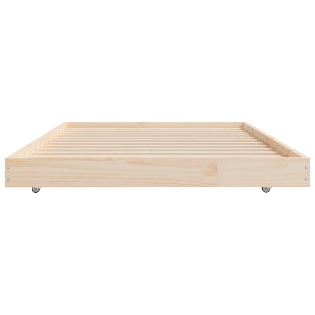 Bed Frame without Mattress 75x190 cm Small Single Solid Wood Pine