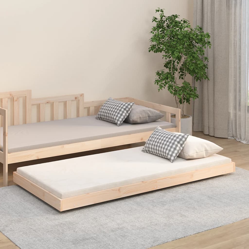 Bed Frame without Mattress 75x190 cm Small Single Solid Wood Pine