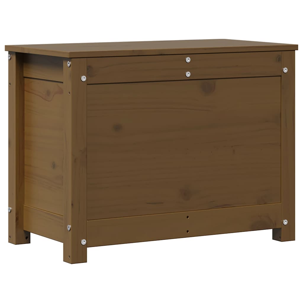 Storage Box Honey Brown 60x32x45.5 cm Solid Wood Pine