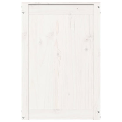 Laundry Box White 44x44x66 cm Solid Wood Pine