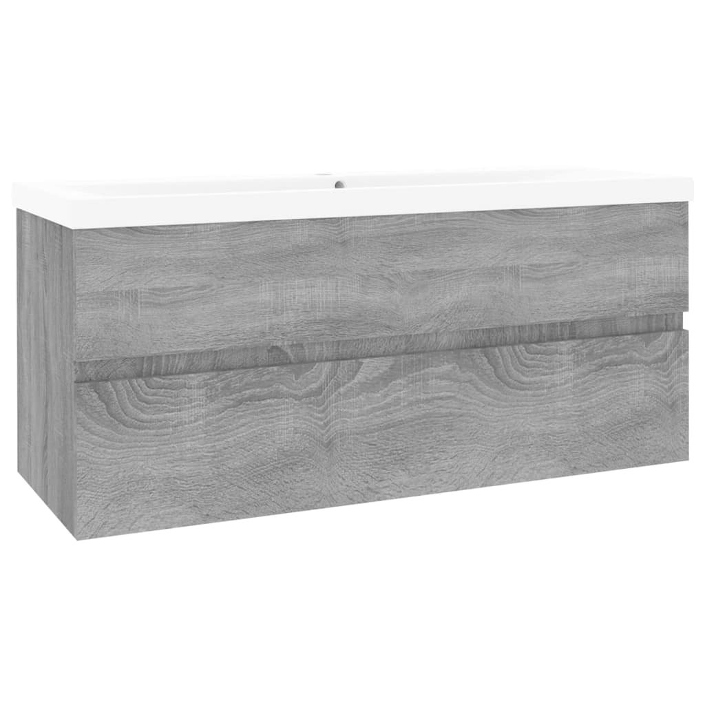 Sink Cabinet with Built-in Basin Grey Sonoma Engineered Wood