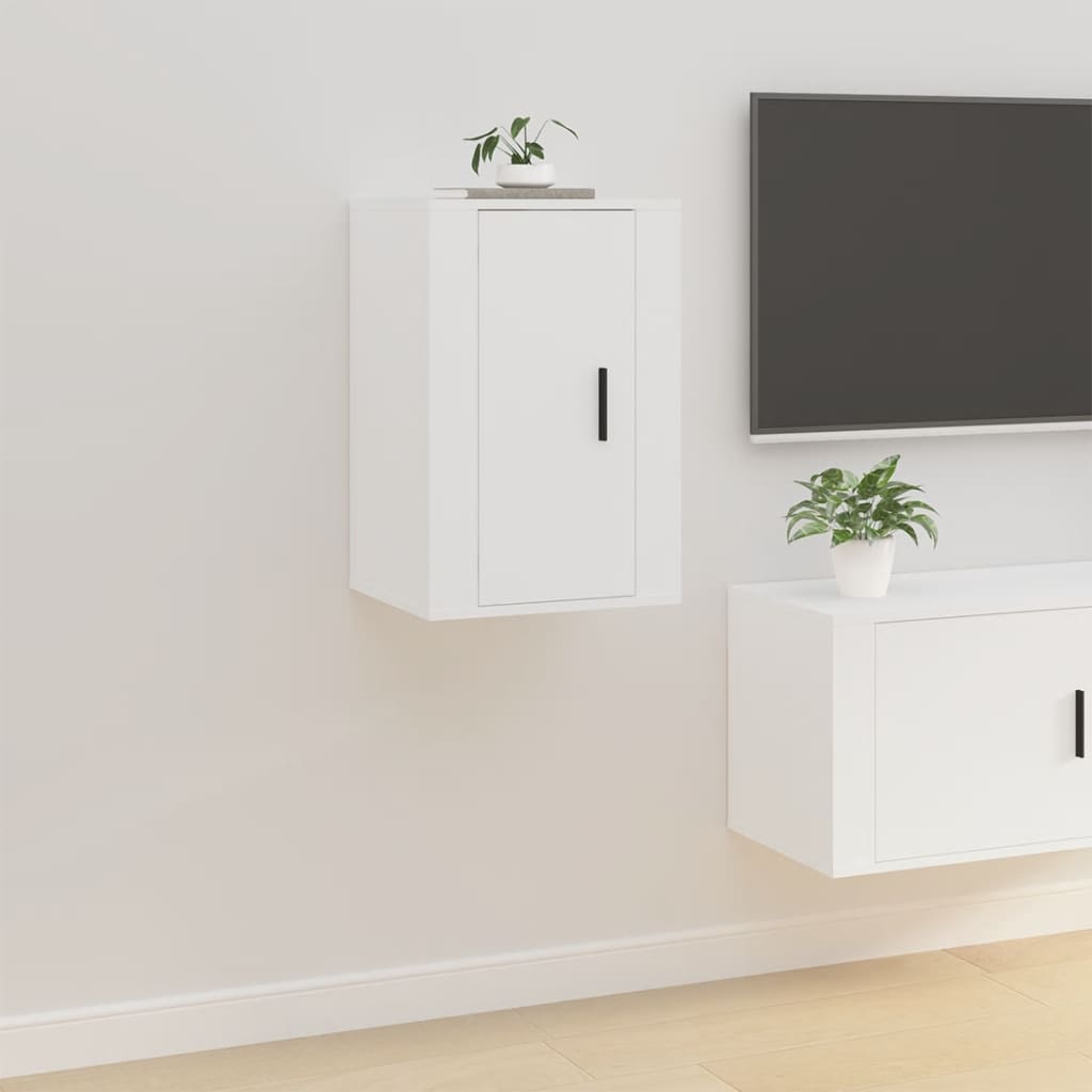 Wall Mounted TV Cabinets 2 pcs White 40x34.5x60 cm