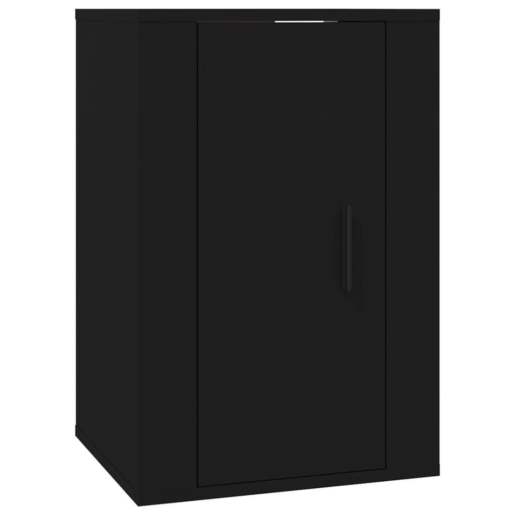 Wall Mounted TV Cabinets 2 pcs Black 40x34.5x60 cm