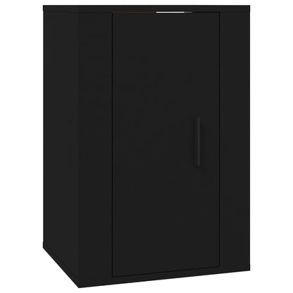 Wall Mounted TV Cabinets 2 pcs Black 40x34.5x60 cm