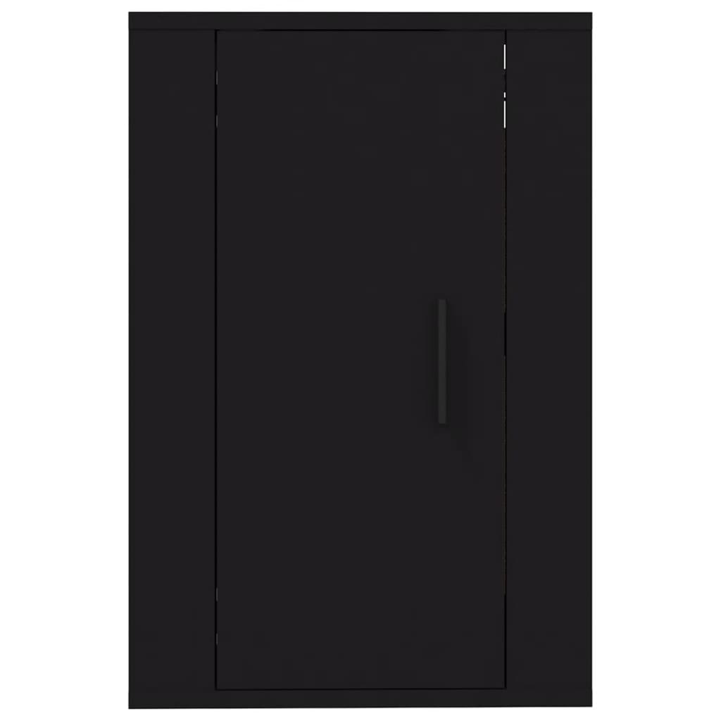 Wall Mounted TV Cabinets 2 pcs Black 40x34.5x60 cm