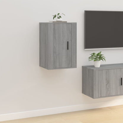 Wall Mounted TV Cabinet Grey Sonoma 40x34.5x60 cm