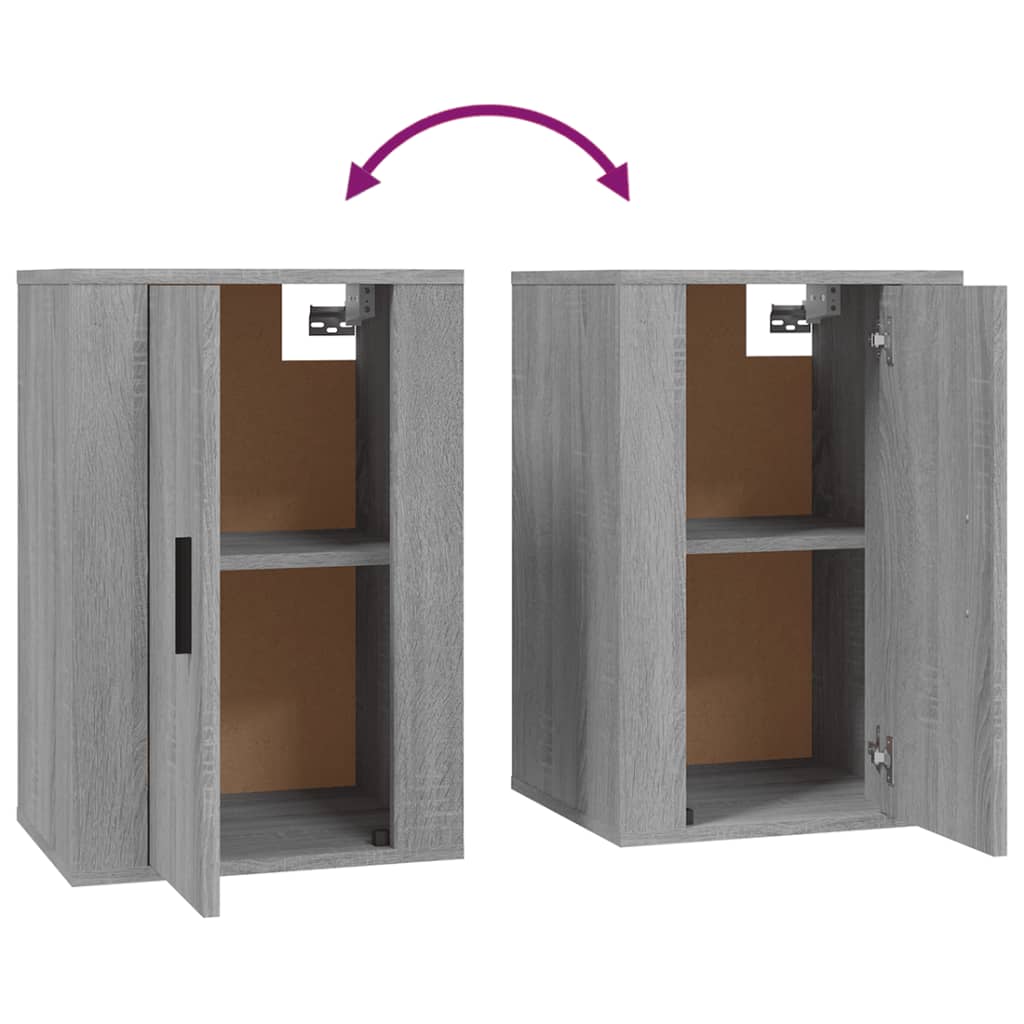 Wall Mounted TV Cabinets 2 pcs Grey Sonoma 40x34.5x60 cm