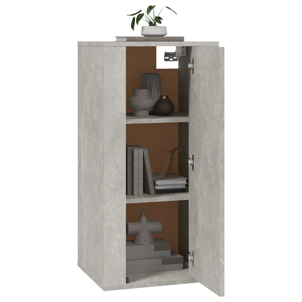 Wall Mounted TV Cabinet Concrete Grey 40x34,5x80 cm