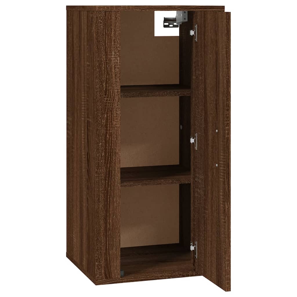 Wall Mounted TV Cabinet Brown Oak 40x34,5x80 cm