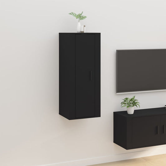 Wall Mounted TV Cabinet Black 40x34,5x100 cm