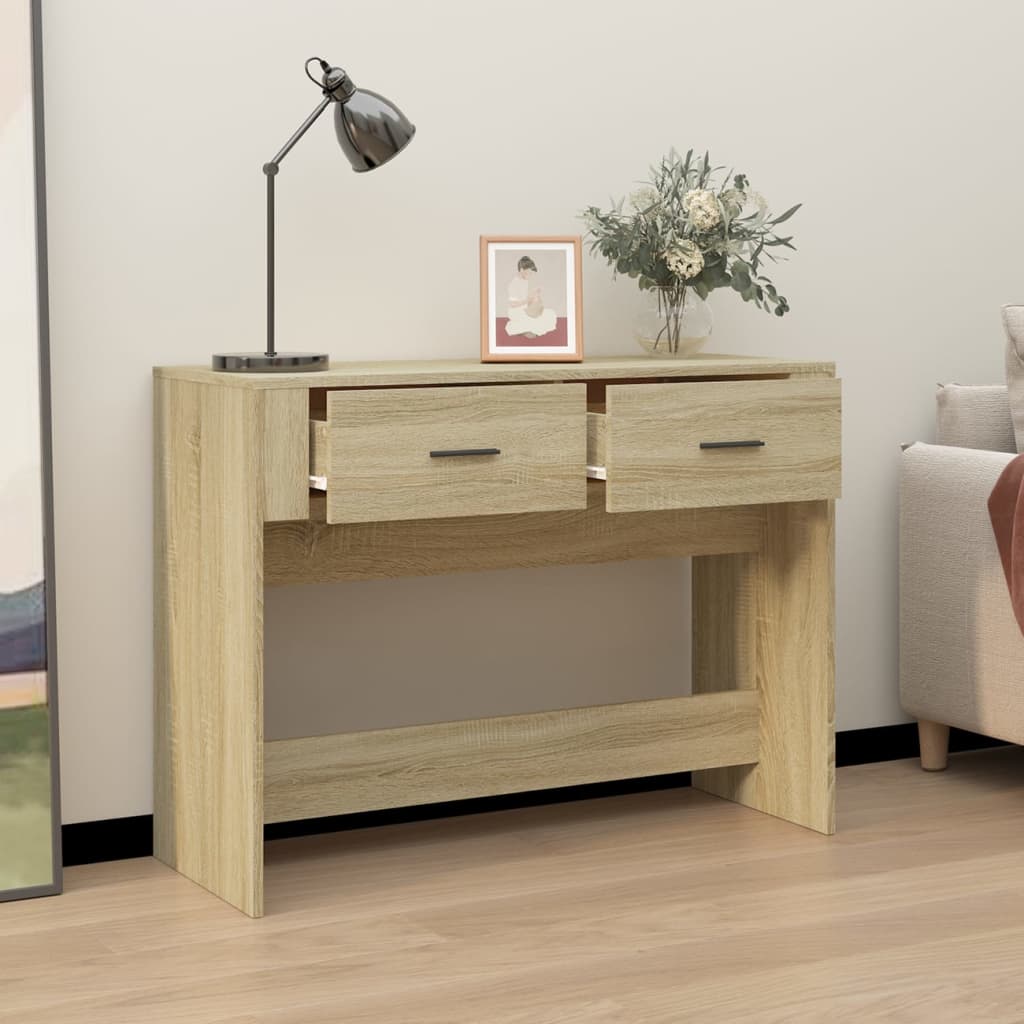 Console Table Sonoma Oak 100x39x75 cm Engineered Wood