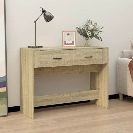 Console Table Sonoma Oak 100x39x75 cm Engineered Wood