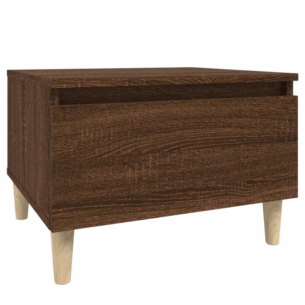 Side Tables 2 pcs Brown Oak 50x46x35 cm Engineered Wood