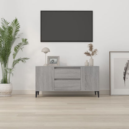 TV Cabinet Grey Sonoma 102x44.5x50 cm Engineered Wood