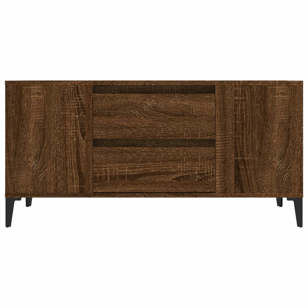 TV Cabinet Brown Oak 102x44.5x50 cm Engineered Wood