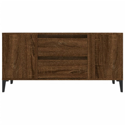 TV Cabinet Brown Oak 102x44.5x50 cm Engineered Wood