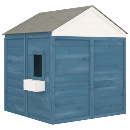 Playhouse with Lockable Door and Flower Pots Solid Wood Fir