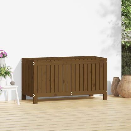 Garden Storage Box Honey Brown 115x49x60 cm Solid Wood Pine