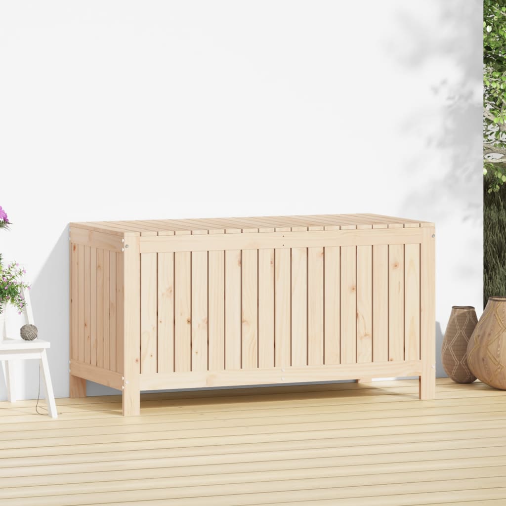 Garden Storage Box 121x55x64 cm Solid Wood Pine