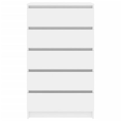 Drawer Cabinet High Gloss White 60x36x103 cm Engineered Wood