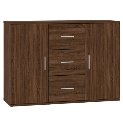 Sideboard Brown Oak 91x29.5x65 cm Engineered Wood