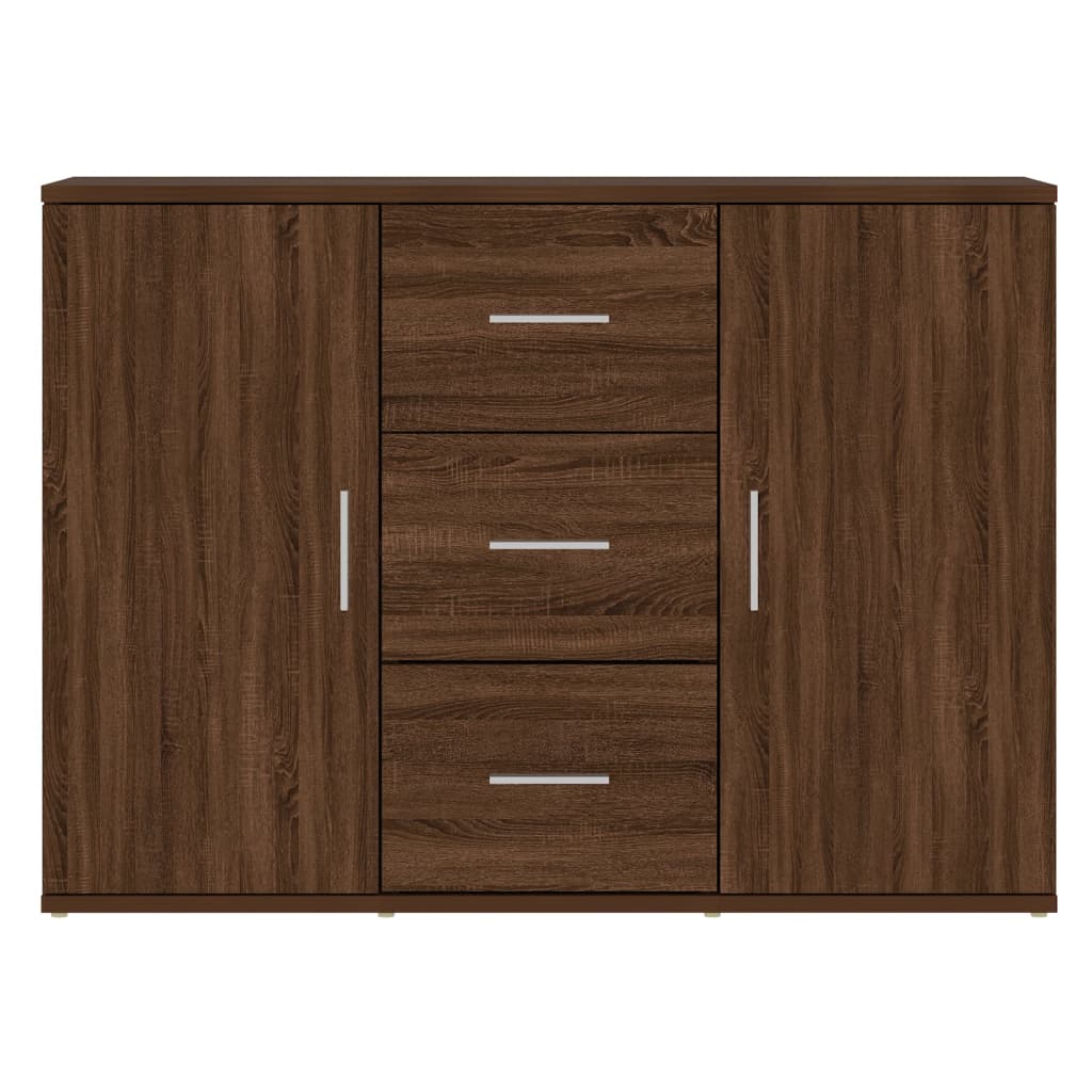 Sideboard Brown Oak 91x29.5x65 cm Engineered Wood