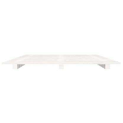 Bed Frame White 75x190 cm Small Single Solid Wood Pine