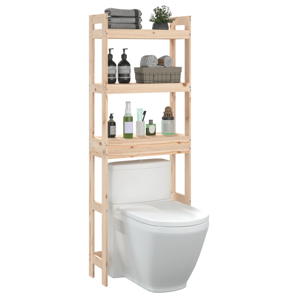 Toilet Rack 63x26x171 cm Solid Wood Pine