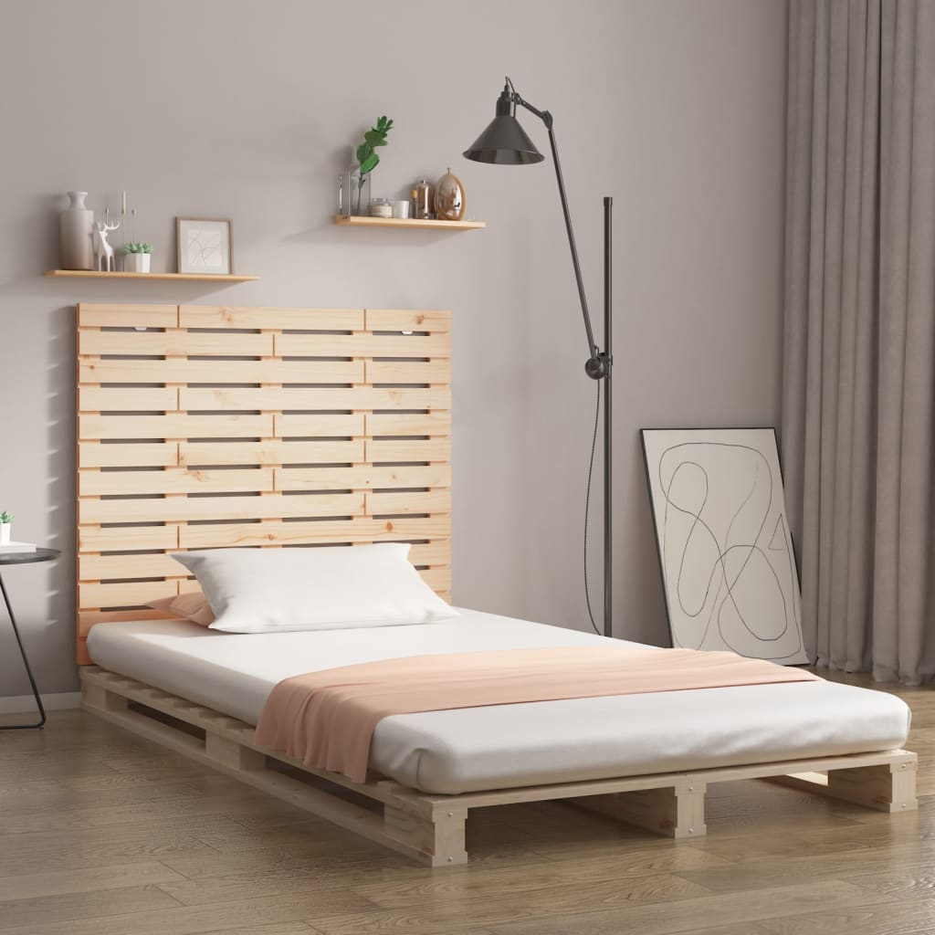 Wall Headboard 146x3x91.5 cm Solid Wood Pine