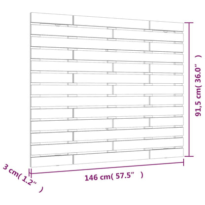 Wall Headboard Honey Brown 146x3x91.5 cm Solid Wood Pine