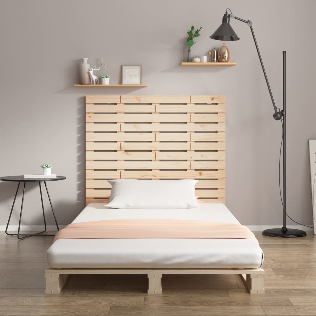 Wall Headboard 81x3x91.5 cm Solid Wood Pine