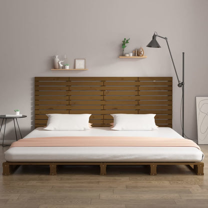 Wall Headboard Honey Brown 166x3x91.5 cm Solid Wood Pine