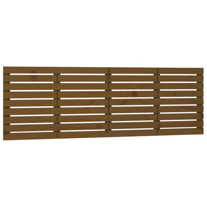 Wall Headboard Honey Brown 206x3x63 cm Solid Wood Pine