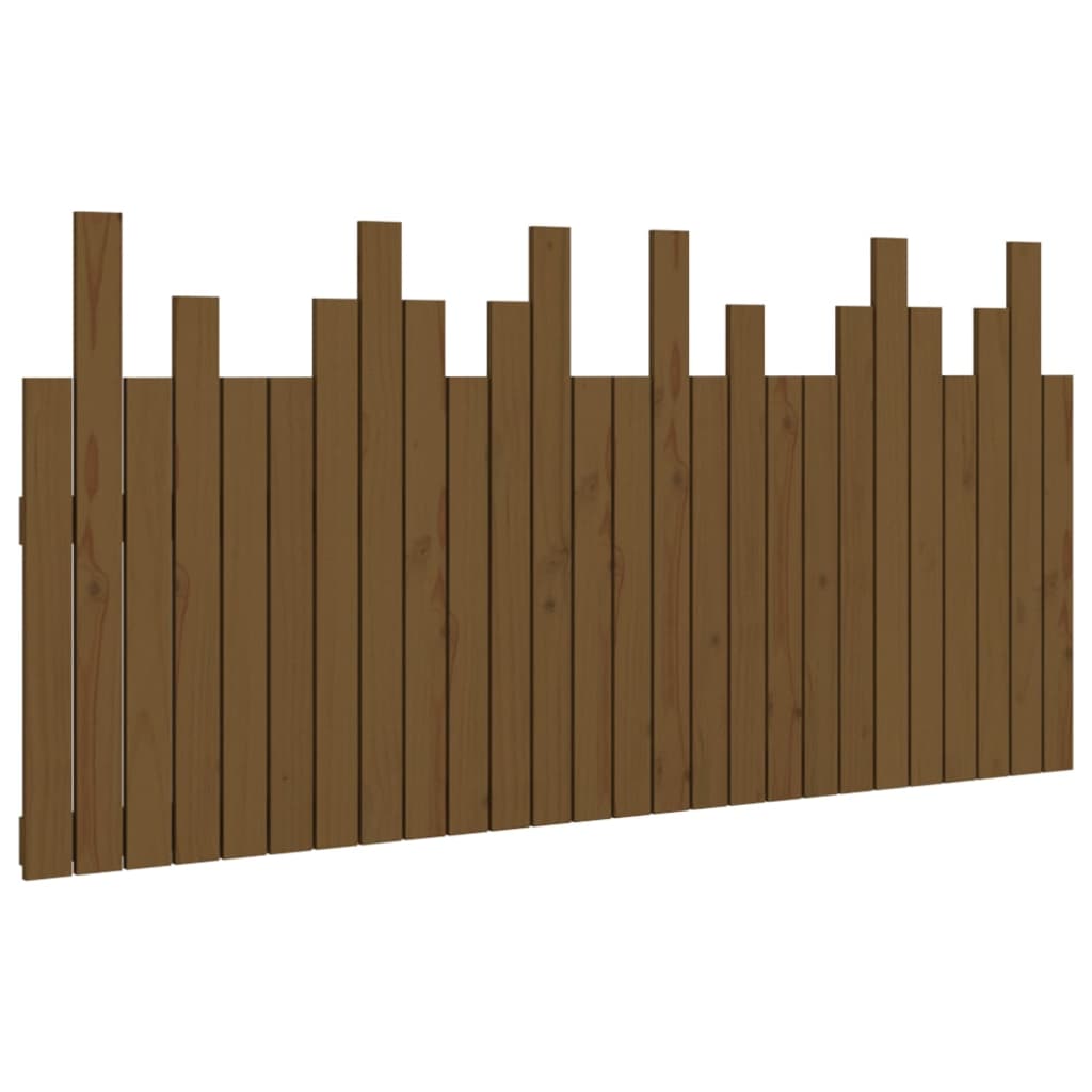 Wall Headboard Honey Brown 166x3x80 cm Solid Wood Pine