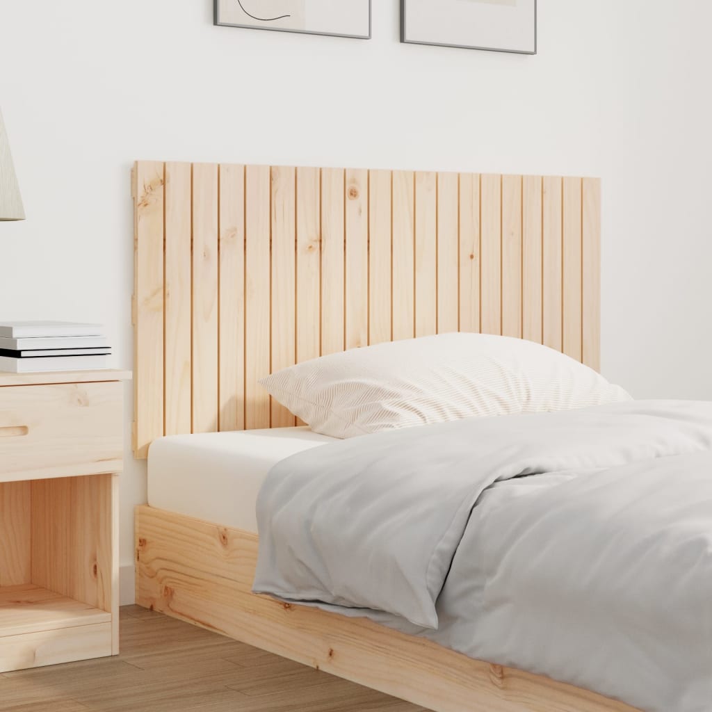 Wall Headboard 127.5x3x60 cm Solid Wood Pine