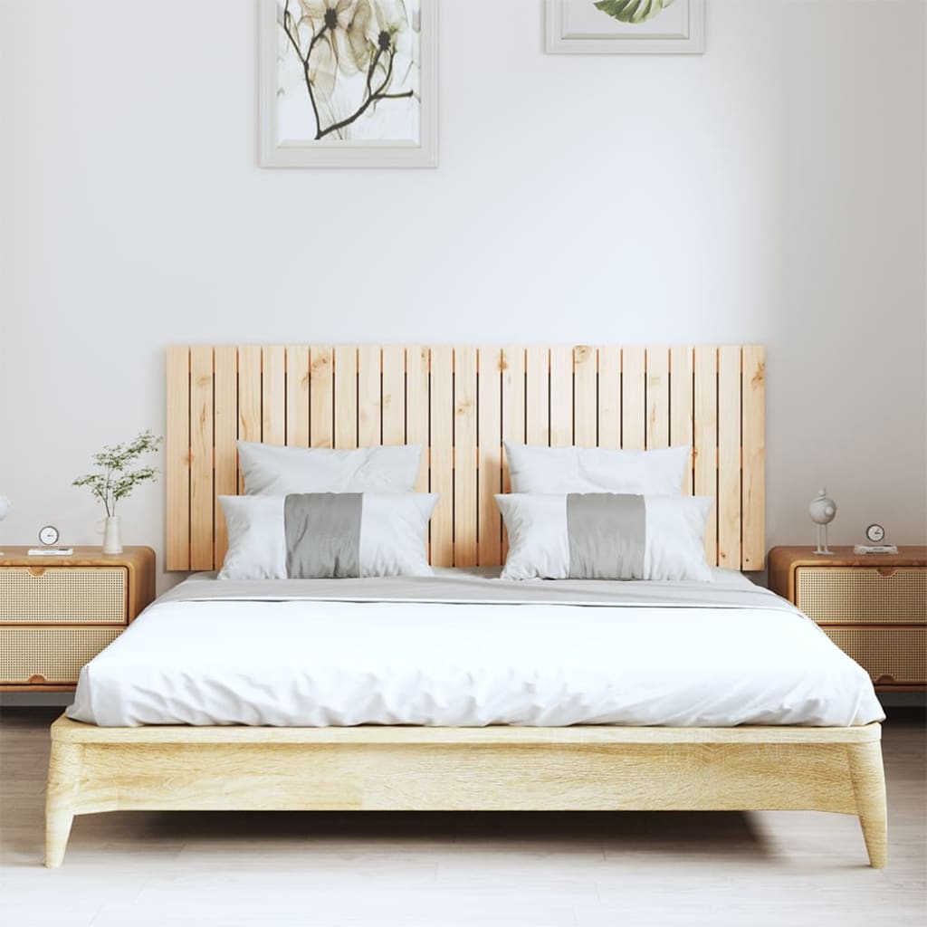 Wall Headboard 159.5x3x60 cm Solid Wood Pine