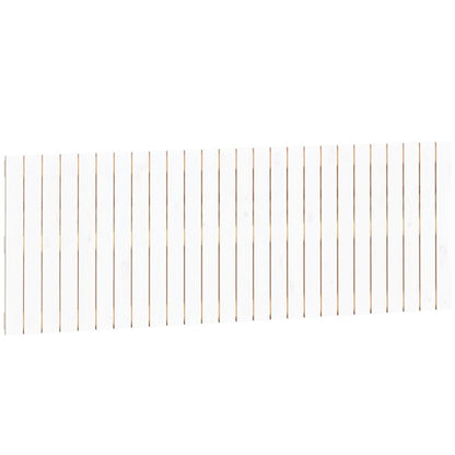 Wall Headboard White 166x3x60 cm Solid Wood Pine