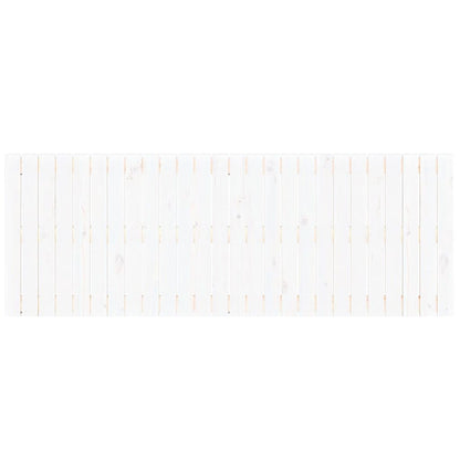 Wall Headboard White 166x3x60 cm Solid Wood Pine