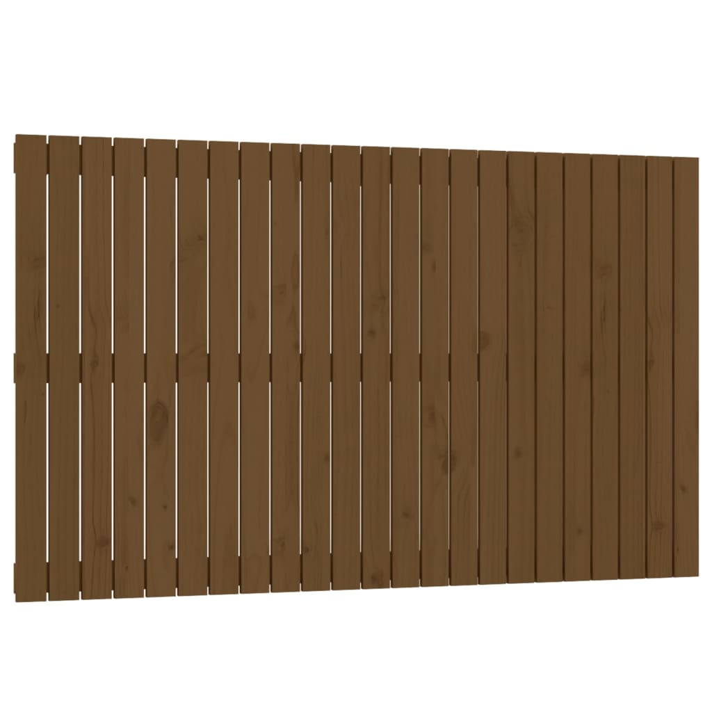 Wall Headboard Honey Brown 147x3x90 cm Solid Wood Pine